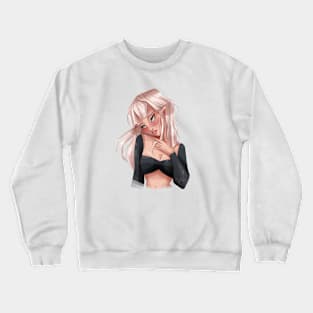 Cute Blondie Girl Crewneck Sweatshirt